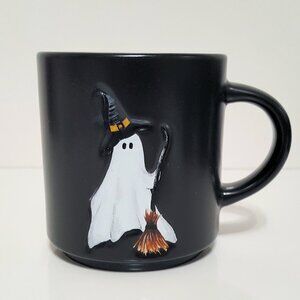 NEW RARE Pottery Barn Scary Squad Witch Ghost Mug 15 oz Stoneware